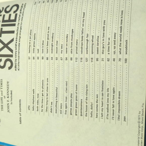 60s 70s Vintage Music Books Lyrics Hits - Picture 2 of 8